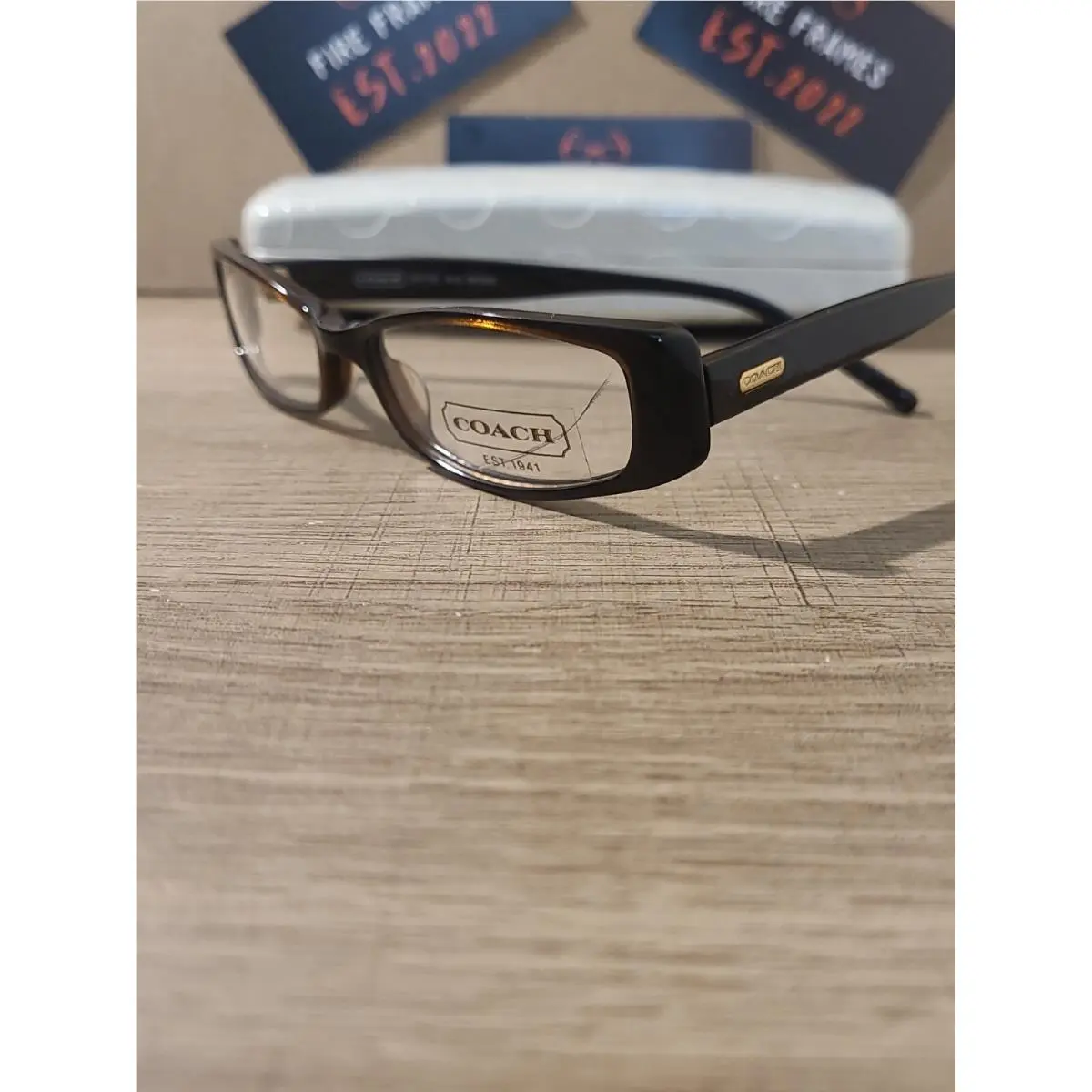 Coach Edythe 840 Brown 51-16-135 Full Rim Eyeglasses Frames Rare Find Coach