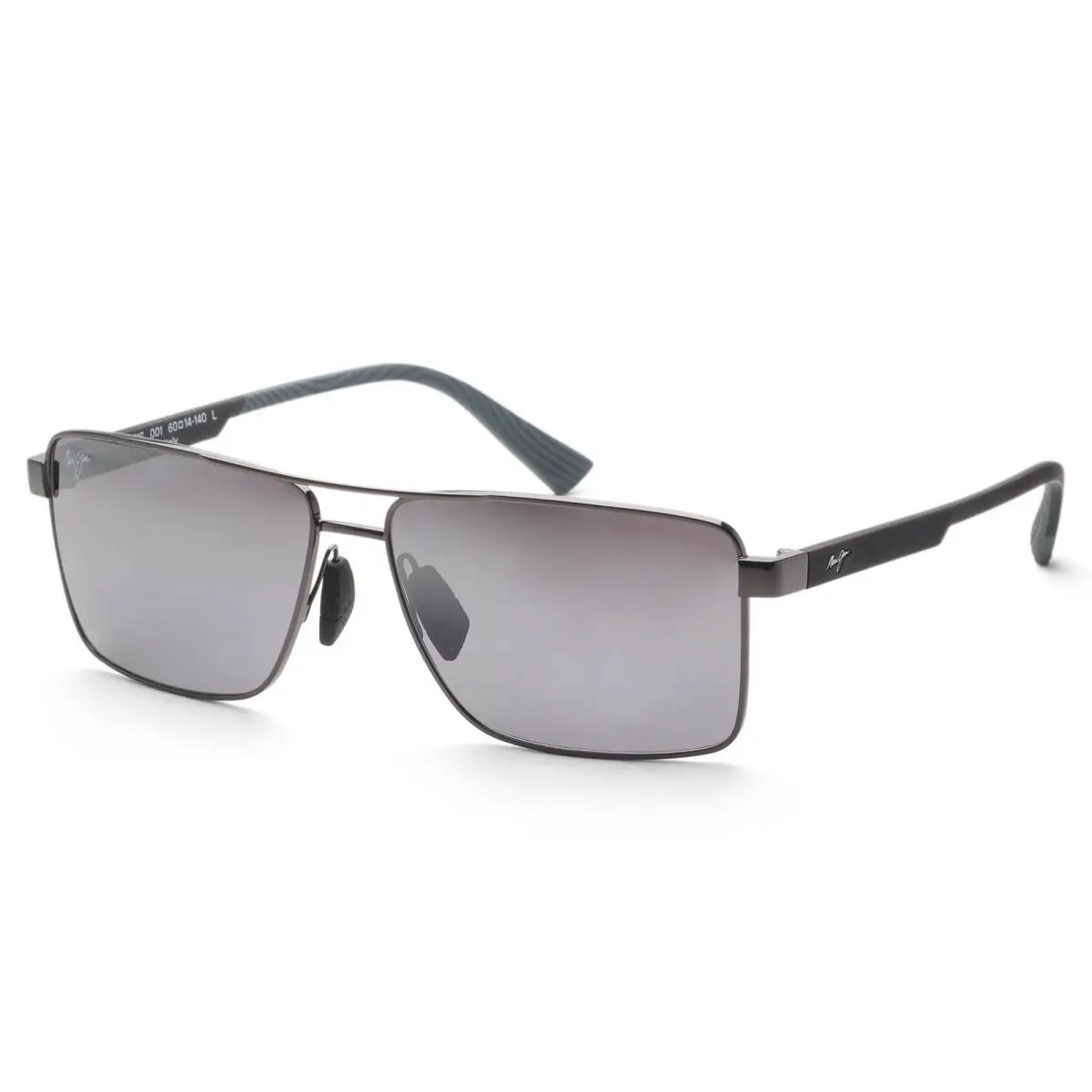 Men`s Piha 60mm Silver Mirror Polarized Sunglasses MJ0621S-001 by Maui Jim