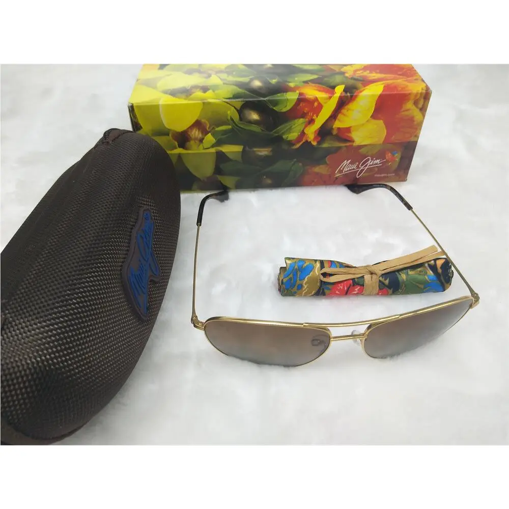 Maui-jim Cliff House HS247-16 Gold Frame Hcl Bronze Polarized Lens