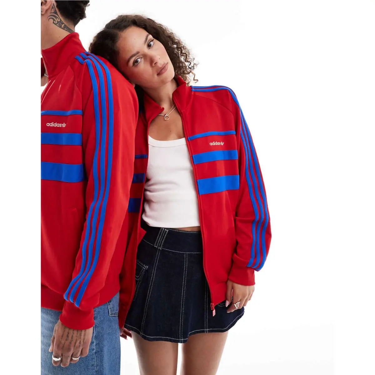 Adidas clothing - adidas The First Track Top - Red 16