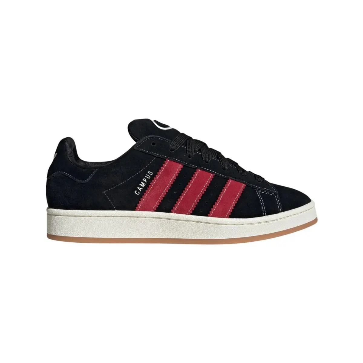 Men`s  Originals Black Red Leather Campus 00s Shoes Sneakers JH8059 by Adidas