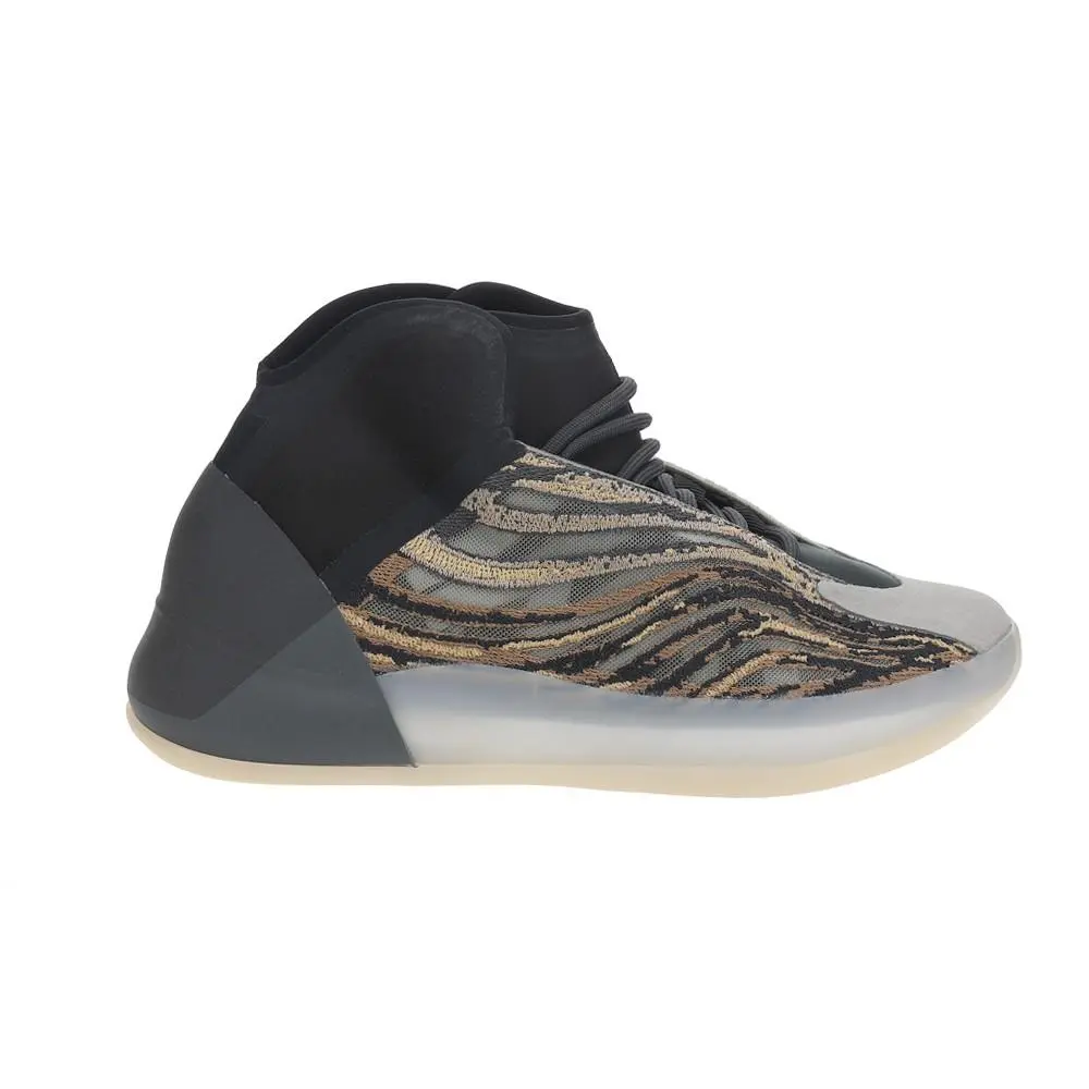 Adidas Yeezy Quantum Lace Up Mens Beige Black Sneakers Casual Shoes GX1331