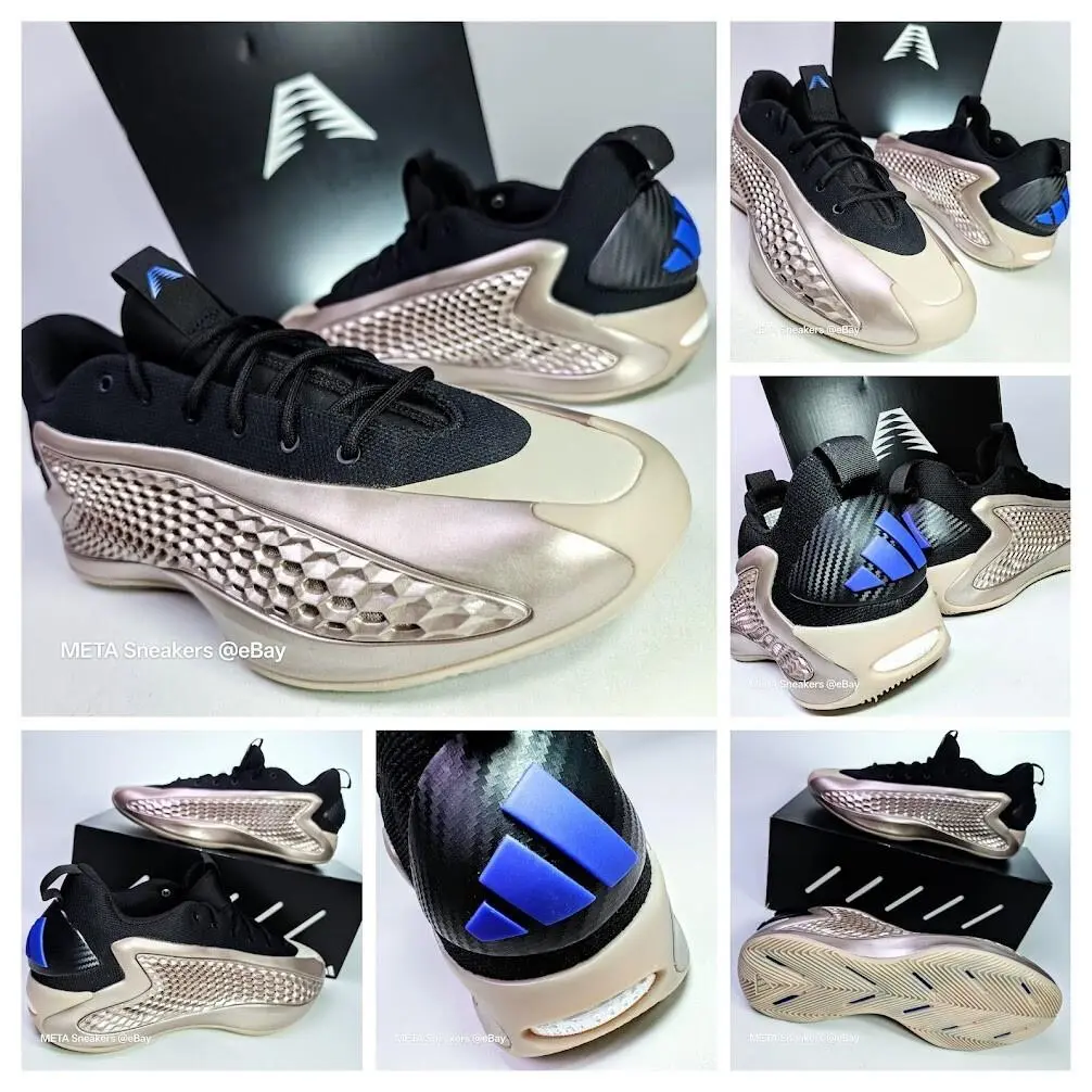 Adidas AE 1 Low US 12 Men`s Champagne Black Blue Rare Basketball AE1 JQ6133
