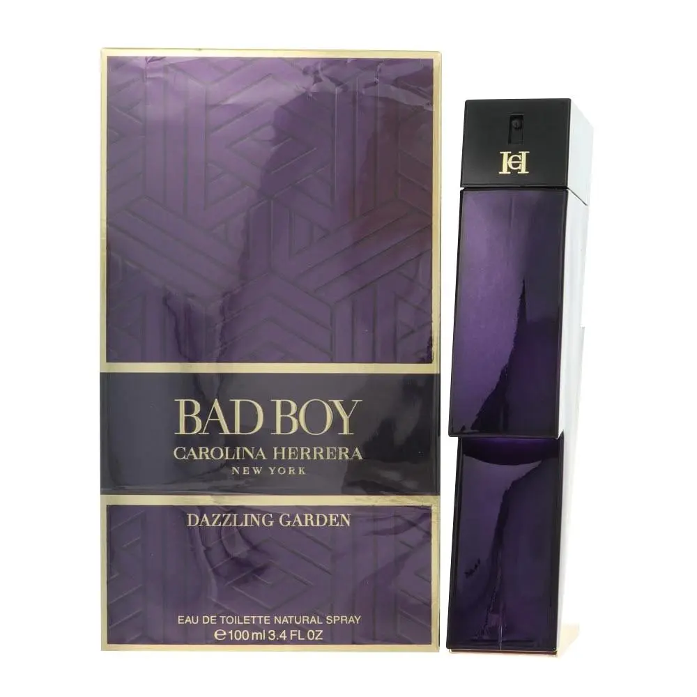 Ch Bad Boy Dazzling Garden by Carolina Herrera Box For Men 3.4 Oz Eau De