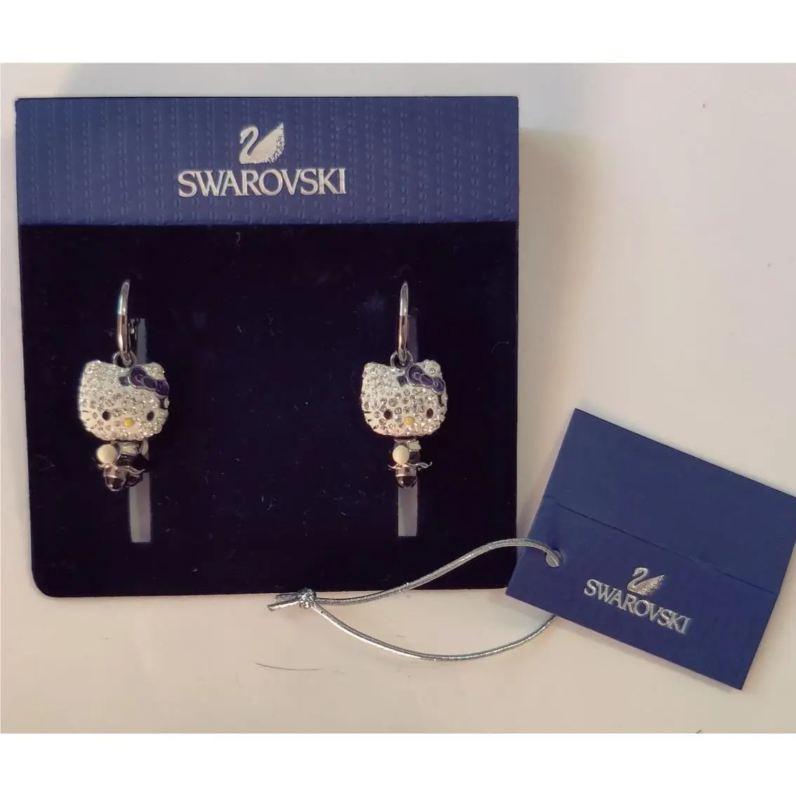 x Sanrio Hello Kitty Gothic Earrings 1145268 by Swarovski