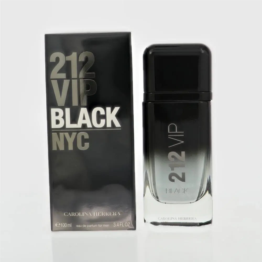 212 Vip Black by Carolina Herrera Box For Men 3.4 Oz Eau De Parfum Spray