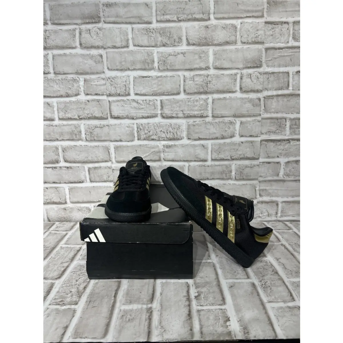 Adidas Samba Fmf Black Gold Metallic `mexico Kit` Soccer Shoes JH5656 Sz 8.5