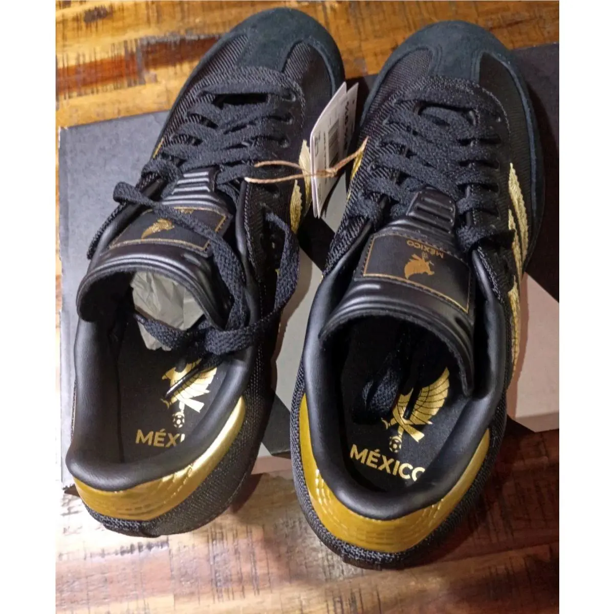 Adidas Samba Fmf Black Gold Metallic `mexico Kit` Soccer Shoes JH5656 Sz 8.5