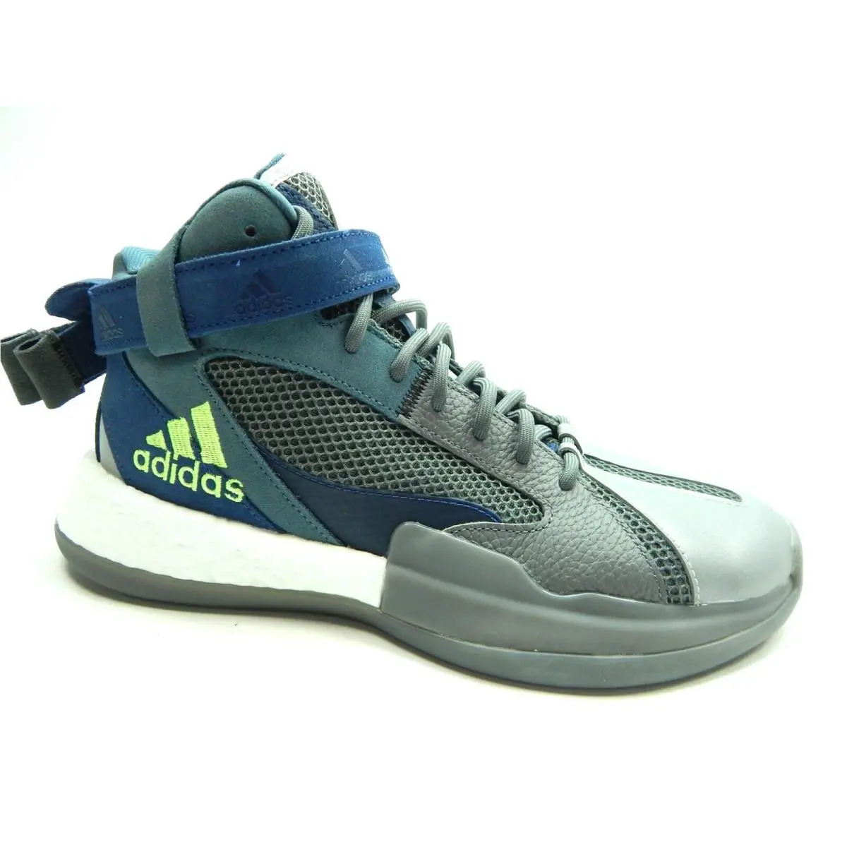 Adidas Posterize Basketball Grey Blue Men Shoes Size 10