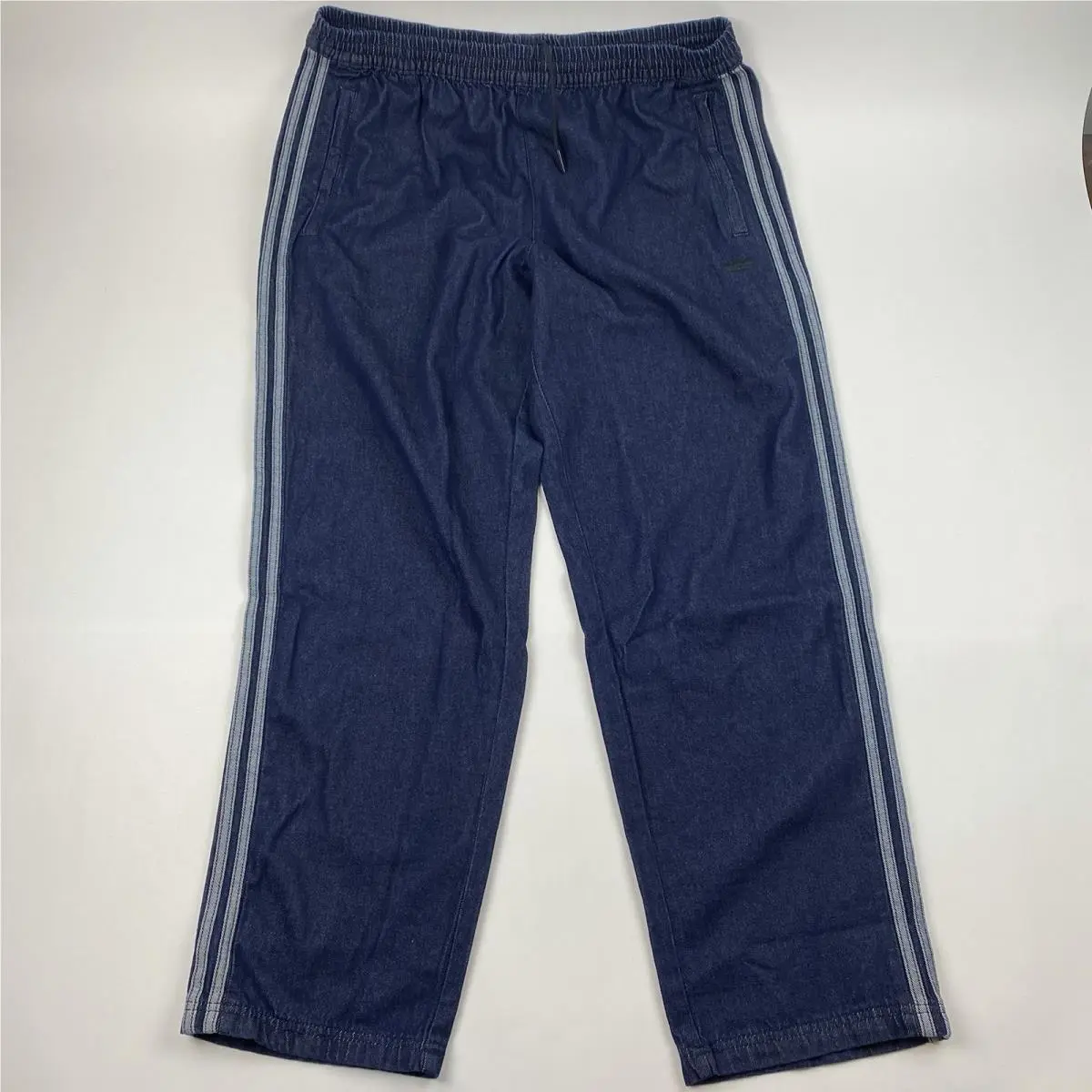 Adidas Adicolor Mens XL Loose Track Pants Denim Stone JX6459 Blue