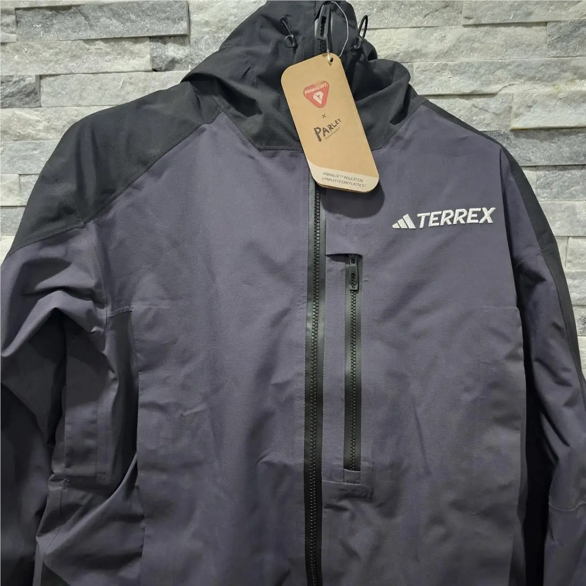 Adidas Womens Terrex Xperior 2L Insulated Rain.rdy Jacket Size L IB4228 Gray