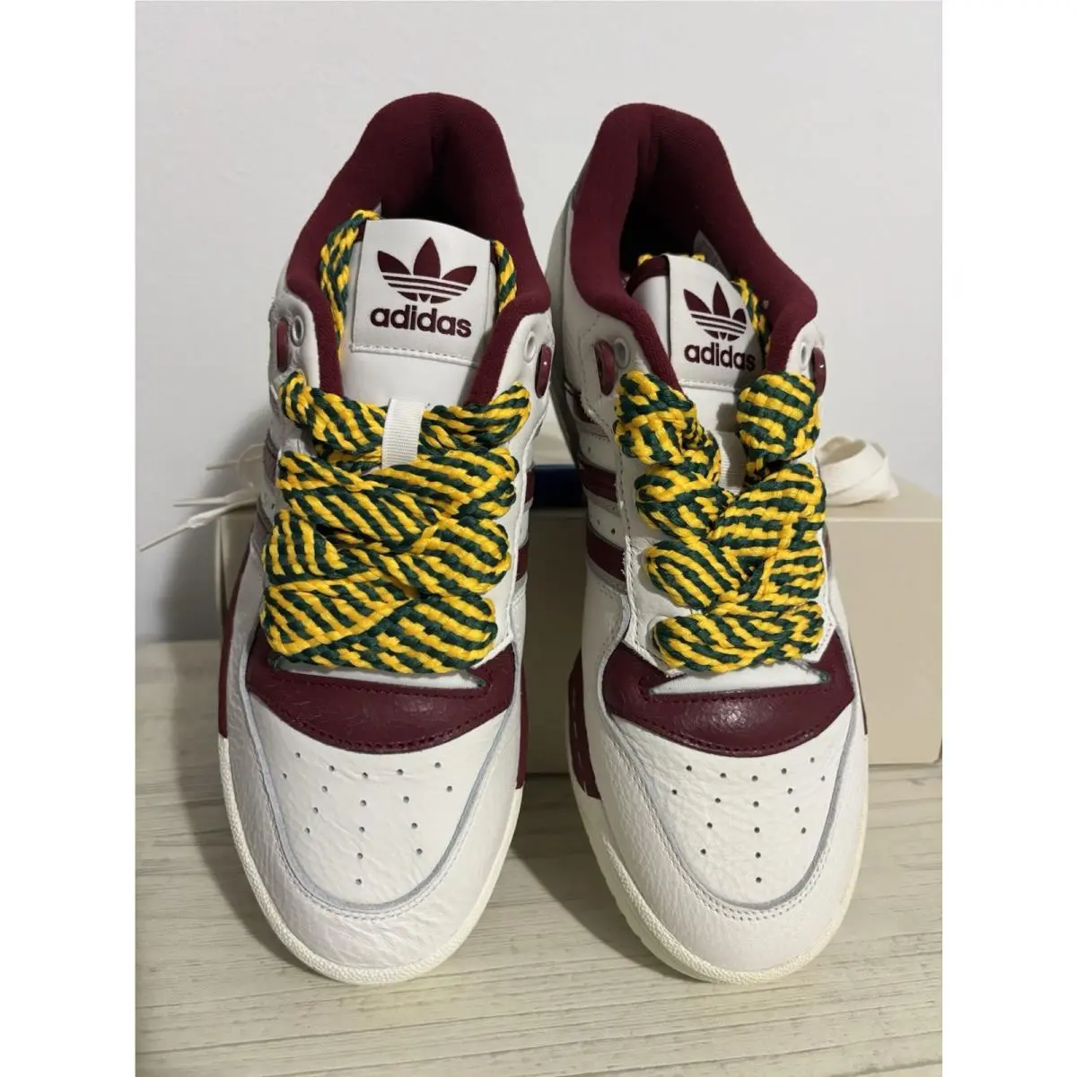 Adidas shoes - IH7740 - IH7740 - White / Burgundy / Yellow (UPC: 197609752680) 1