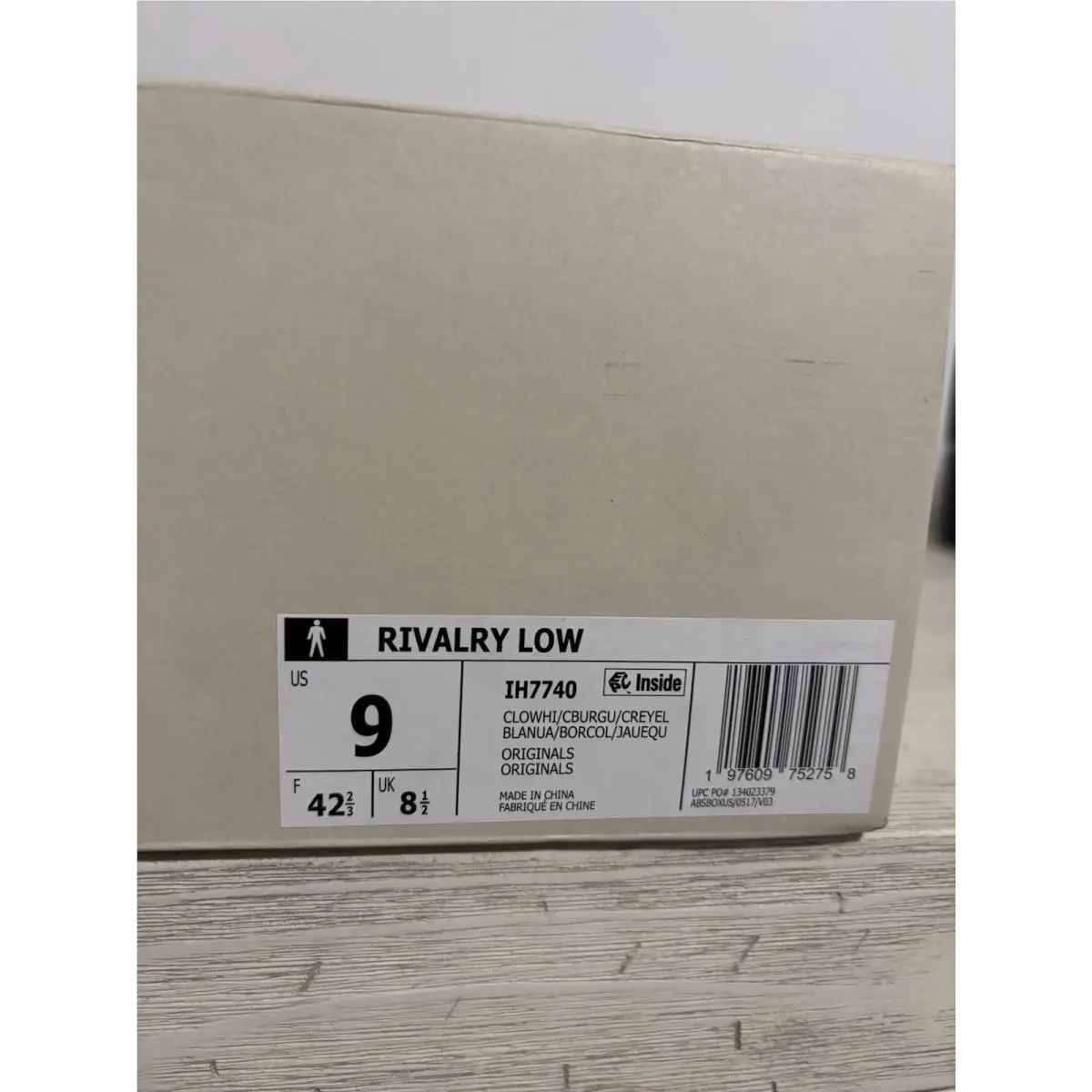 Adidas shoes - IH7740 - IH7740 - White / Burgundy / Yellow (UPC: 197609752680) 4