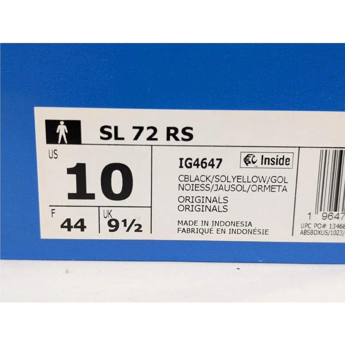 Adidas shoes - adidas SL 72 - IG4647 - Yellow/Black (UPC: 0196477534985) 10