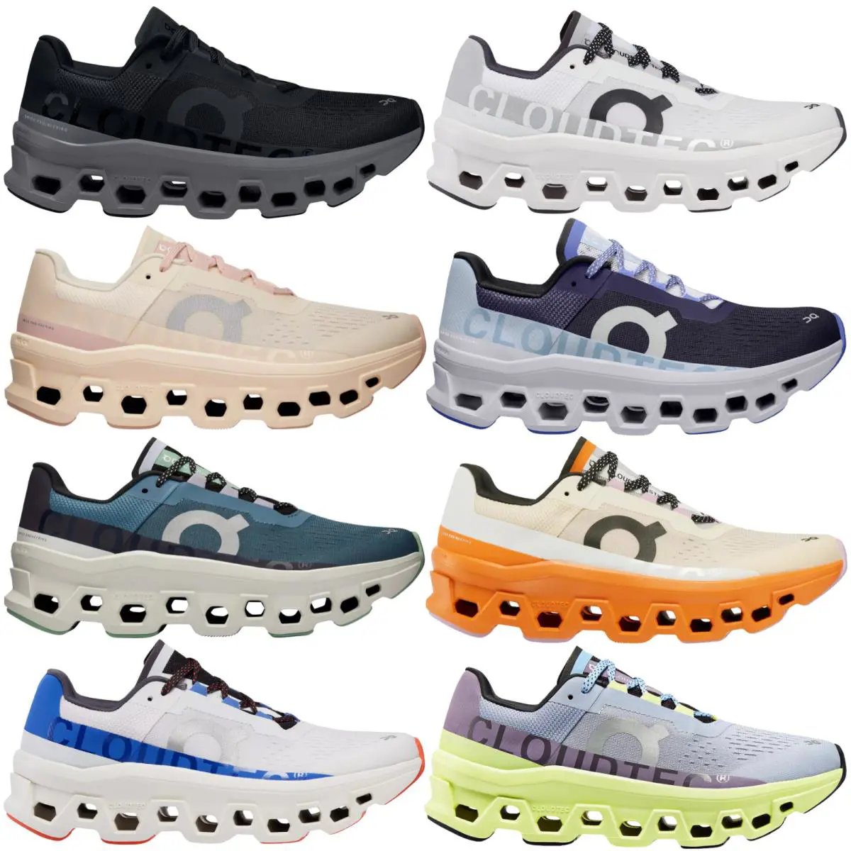 On-Running shoes - On Cloudmonster - Cloudmster - All White 43