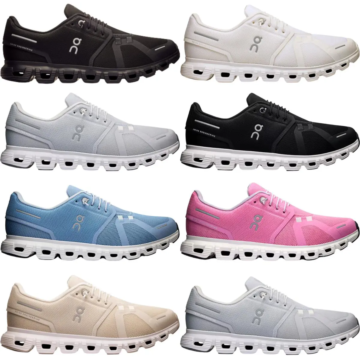 On-Running shoes - On Cloud 6 - Cloud - Black/White 54