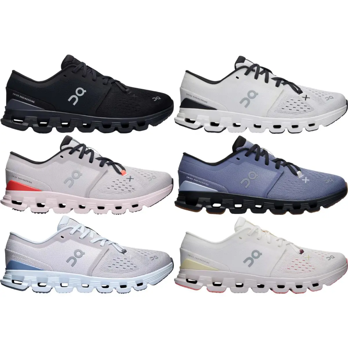 On-Running shoes - On Cloud X 4 - Cloud - Black/Eclipse 19