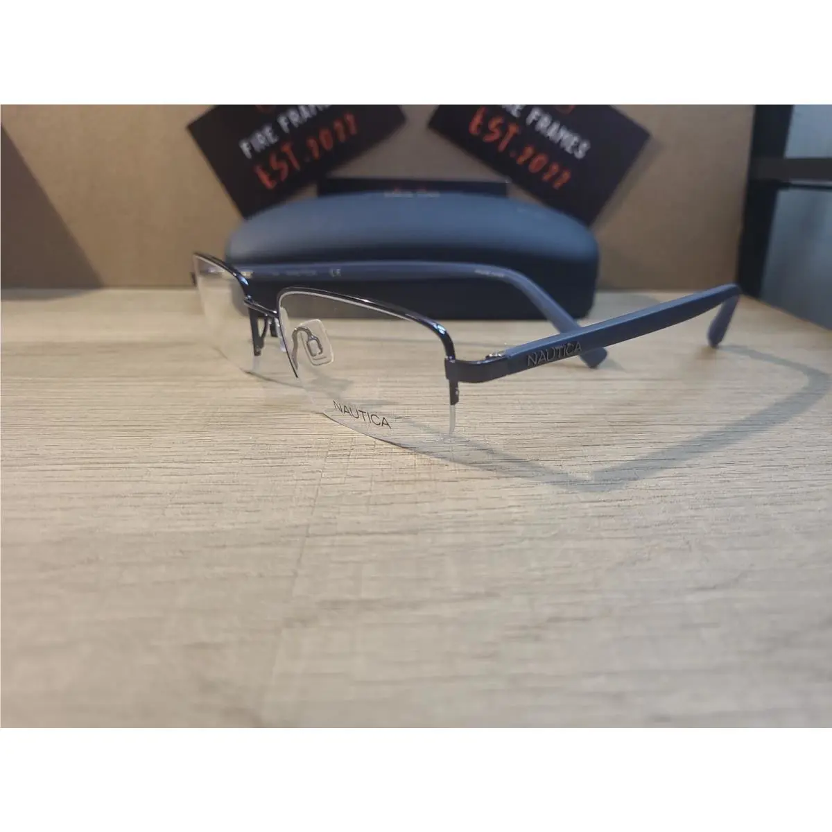 Nautica N7250 317 Navy Blue Eyeglasses Frames 55-19-140 Rare Find