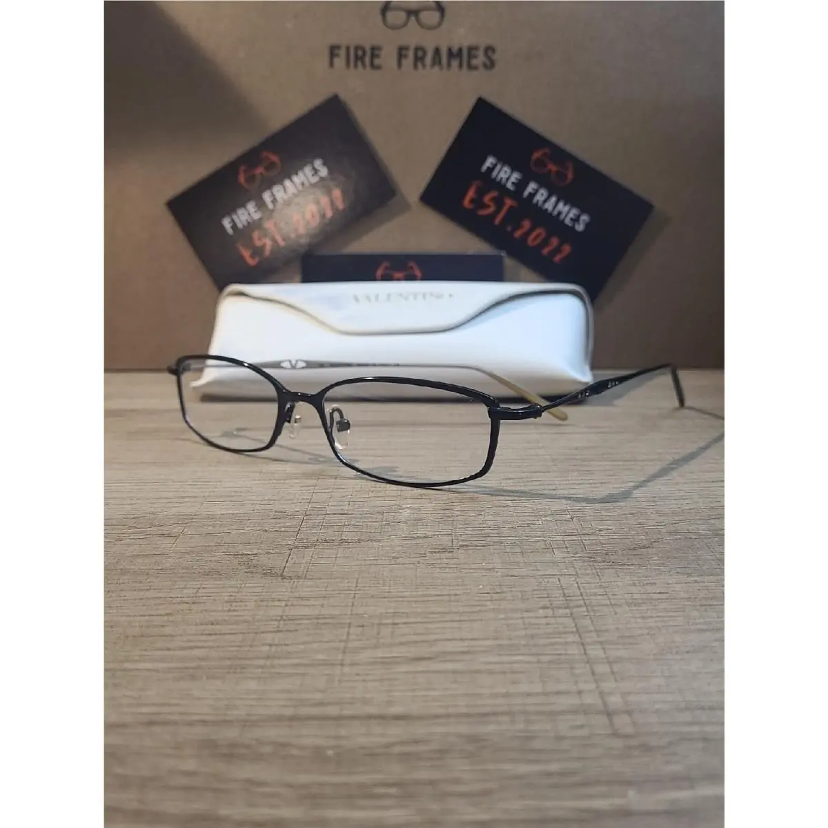 Valentino 5387 OJV1 Black / Ivory Lacquer Eyeglasses Frames Full Rim 51-16-130