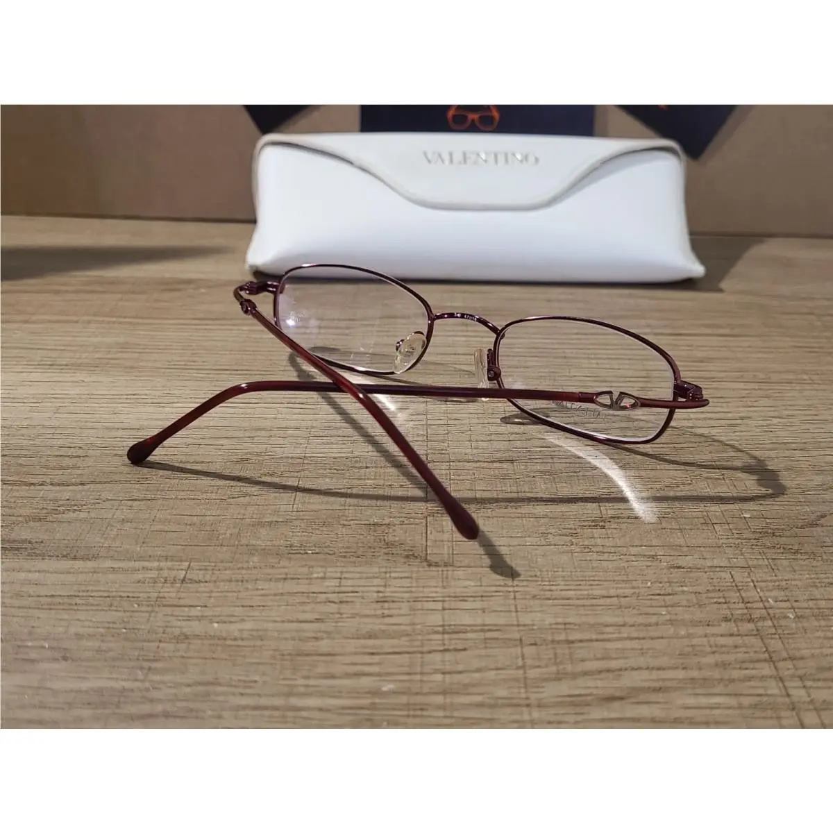 Valentino 5299 031Q Red Eyeglasses Frames 47-19-130 Extremely Rare Petite Size
