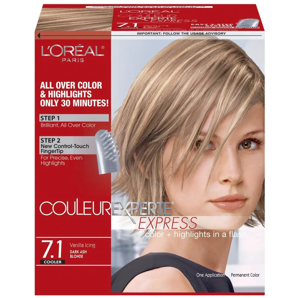 L`oréal Couleur Experte Express Permanent Hair Dye-7.1 Dark Ash Blonde