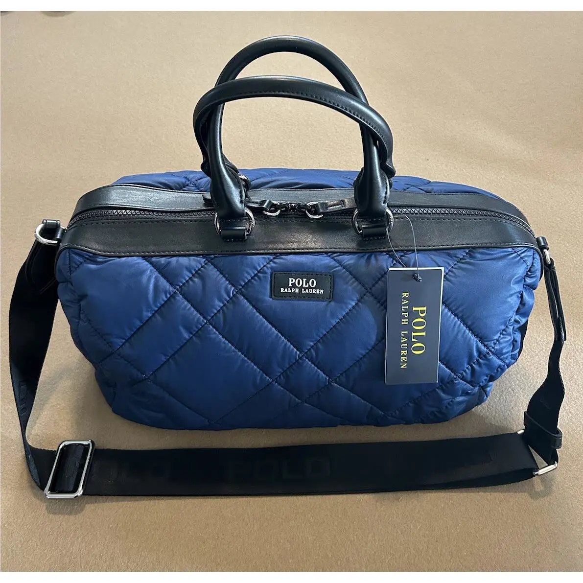 Polo Ralph Lauren Quilted Handbag/ Crossbody Duffle