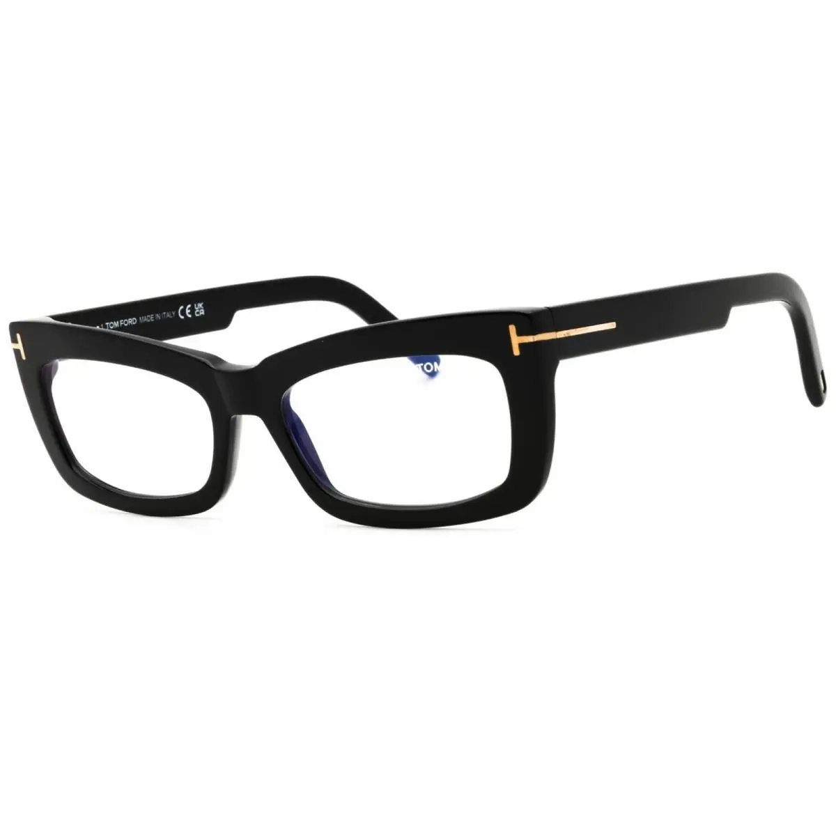 Tom Ford Unisex Eyeglasses Rectangular Shape Acetate Full Rim Frame FT5966-B 001