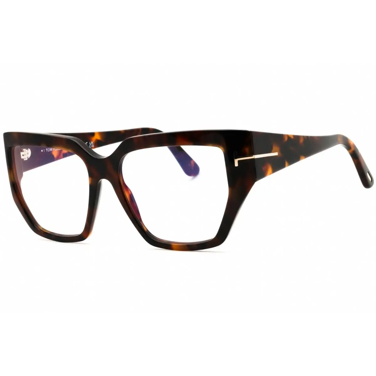 Tom Ford FT5951-B 052 Eyeglasses Dark Havana Clear Frame 54mm