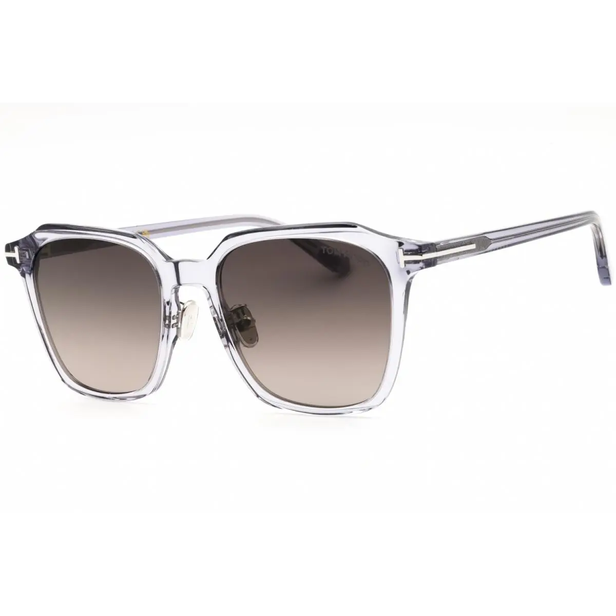 Tom Ford FT0971-K 20B Transparent Grey/smoke Gradient 54-19-145 Sunglasses - Frame: Transparent Grey, Lens: Smoke Gradient, code: 20B