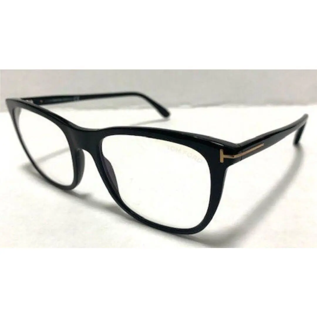 Tom Ford TF 5672-B 001 Black Glasses Frames 54 18 140 Blue Block