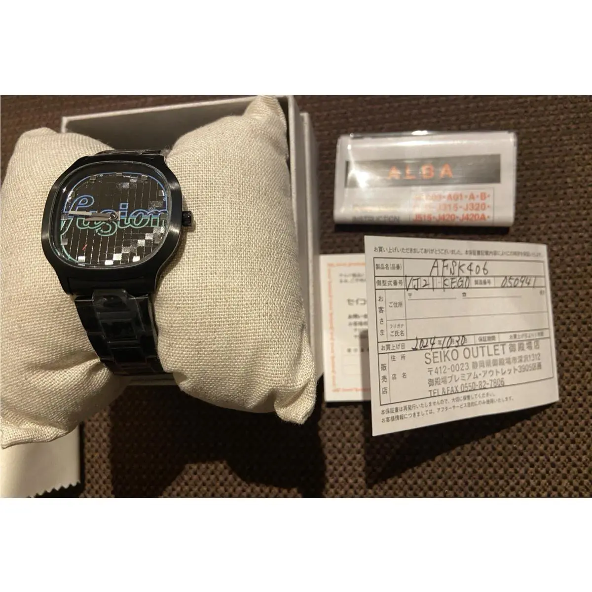 Seiko Alba Fusion Watch Retro Design Model Number AFSK406 Quartz Japan Market