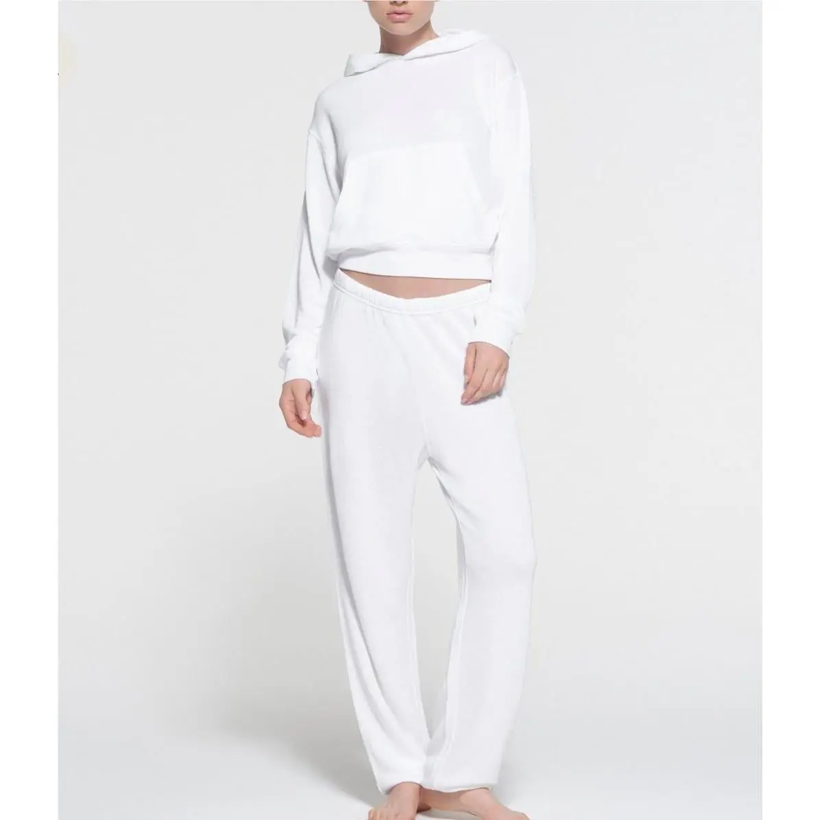 Skims Light French Terry Hoodie Sz. Lge. Jogger Sz. Med. Set in Snow