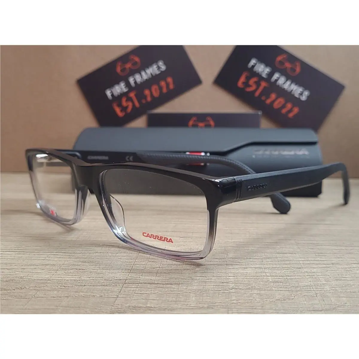 Carrera 8852 08A Black Gray Two Tone Eyeglasses Frames 55-17-145 Carrera`s