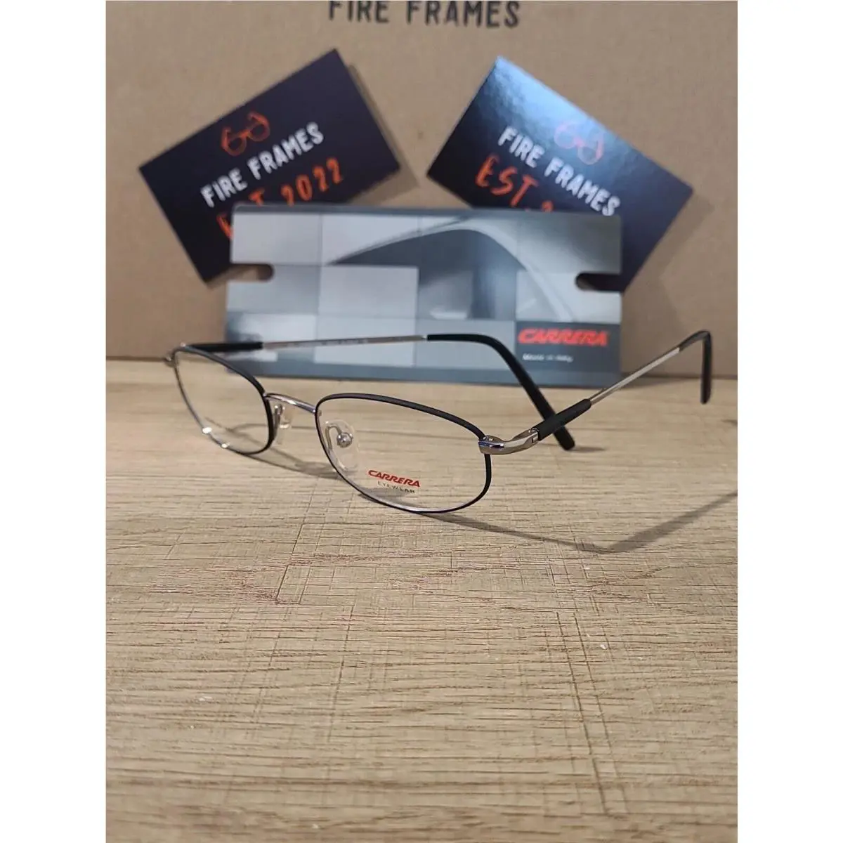 Carrera 7258 26P Ruthenium Black Eyeglasses Frames Italy 49-20-135
