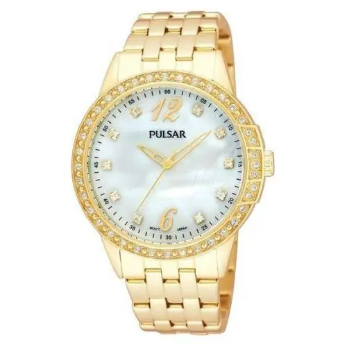 Women`s PH8052 Analog Display Japanese Quartz Gold Watch by Pulsar