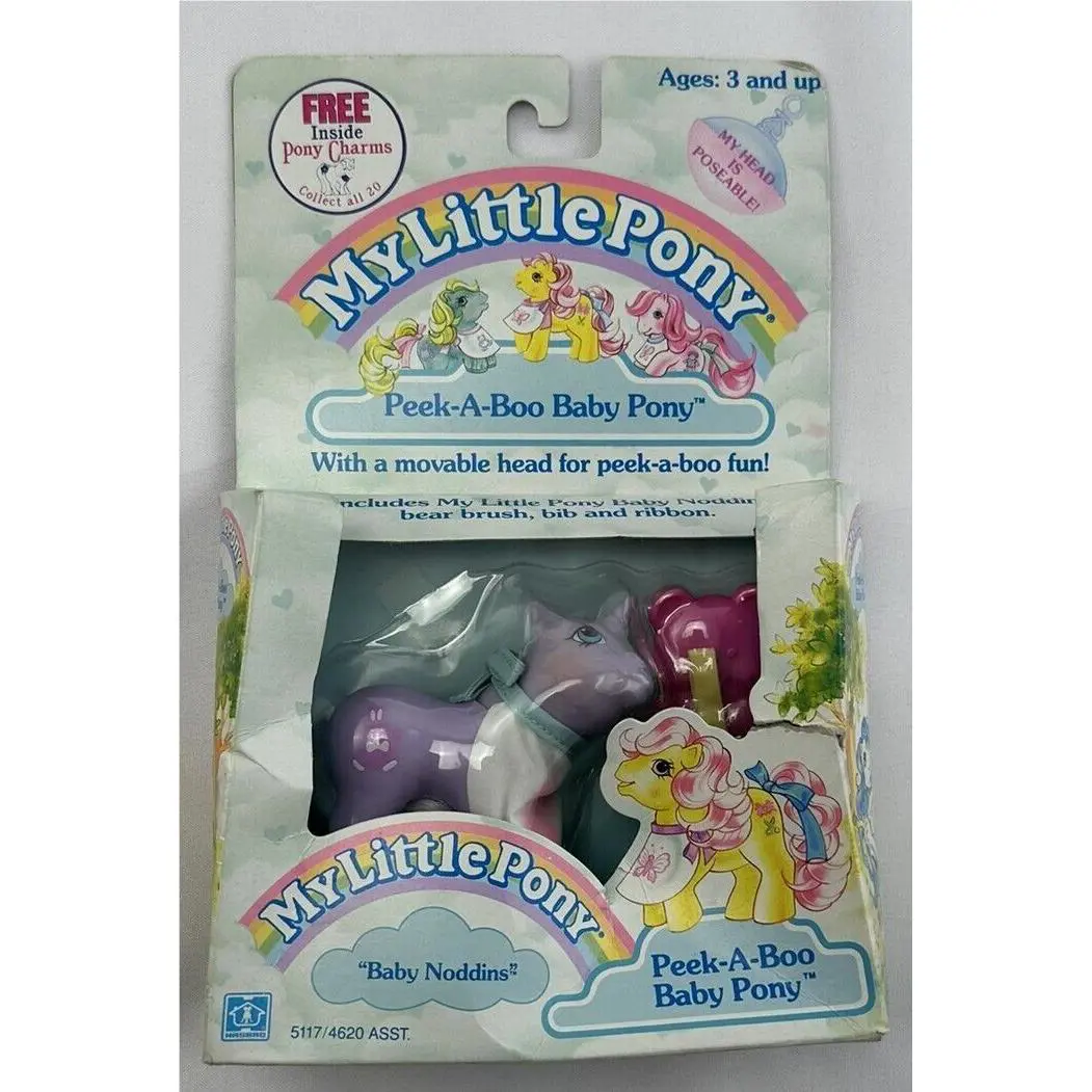 1987 My Little Pony Peek A Boo Baby Pony Baby Noddins