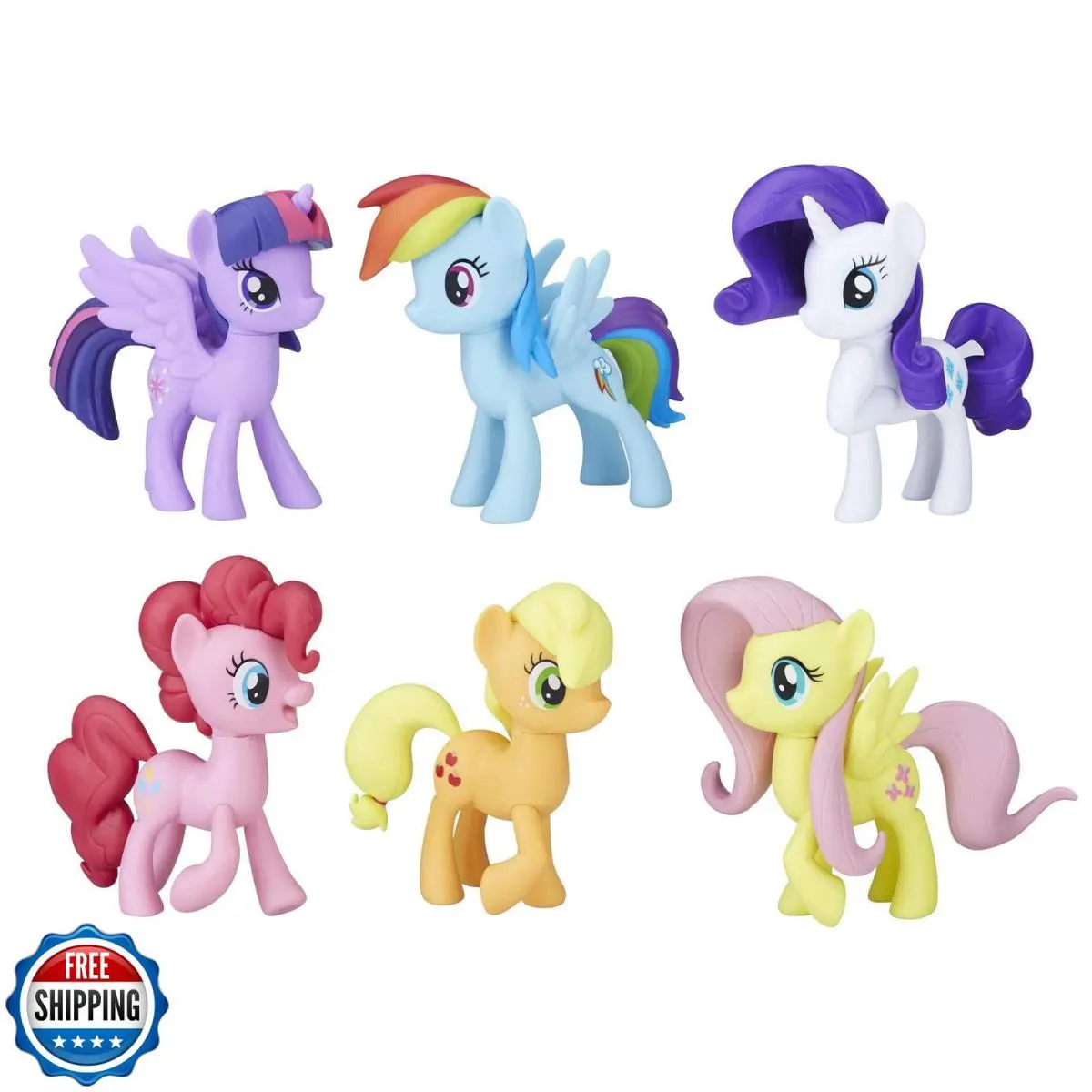 My Little Pony Friendship is Magic Toy Meet The Mane 6 Collection Set - 6 Pon