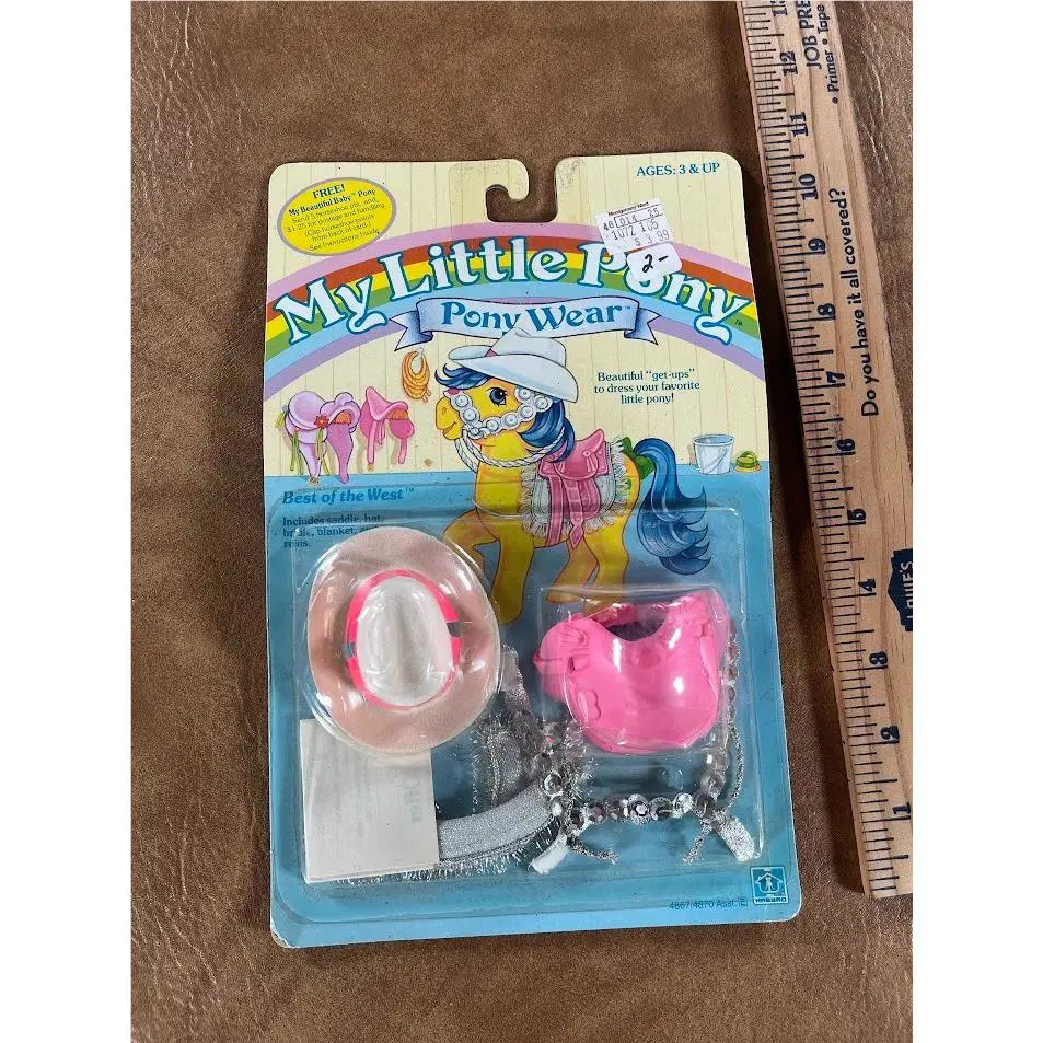 My Little Pony- Pony Wear- Best OF The West Hasbro 1984