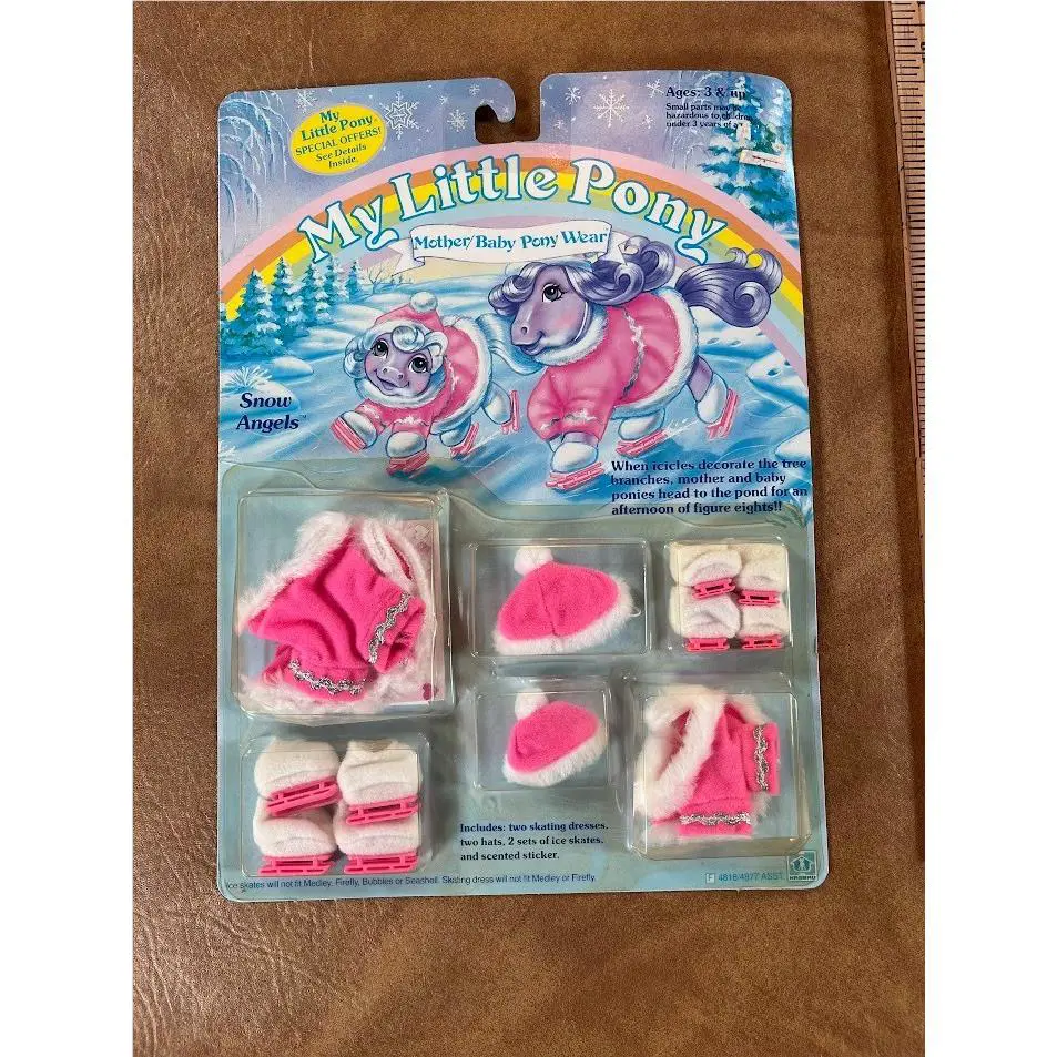 Vintage My Little Pony Outfit Snow Angels Mother / Baby Pony Wear