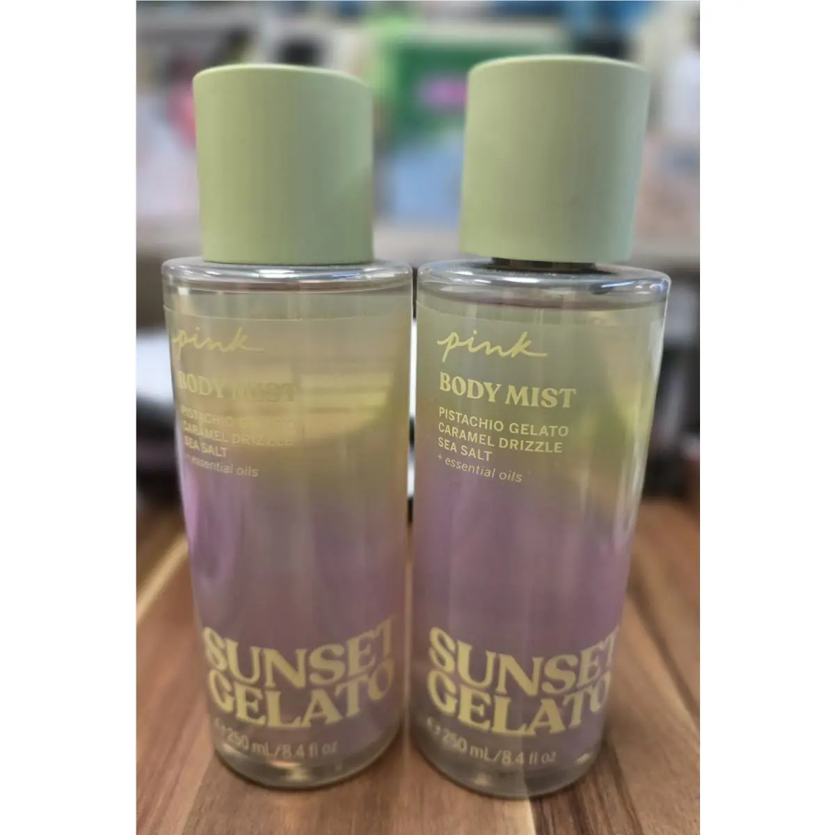 2 X Victoria`s Secret Pink Body Mist Sunset Gelato
