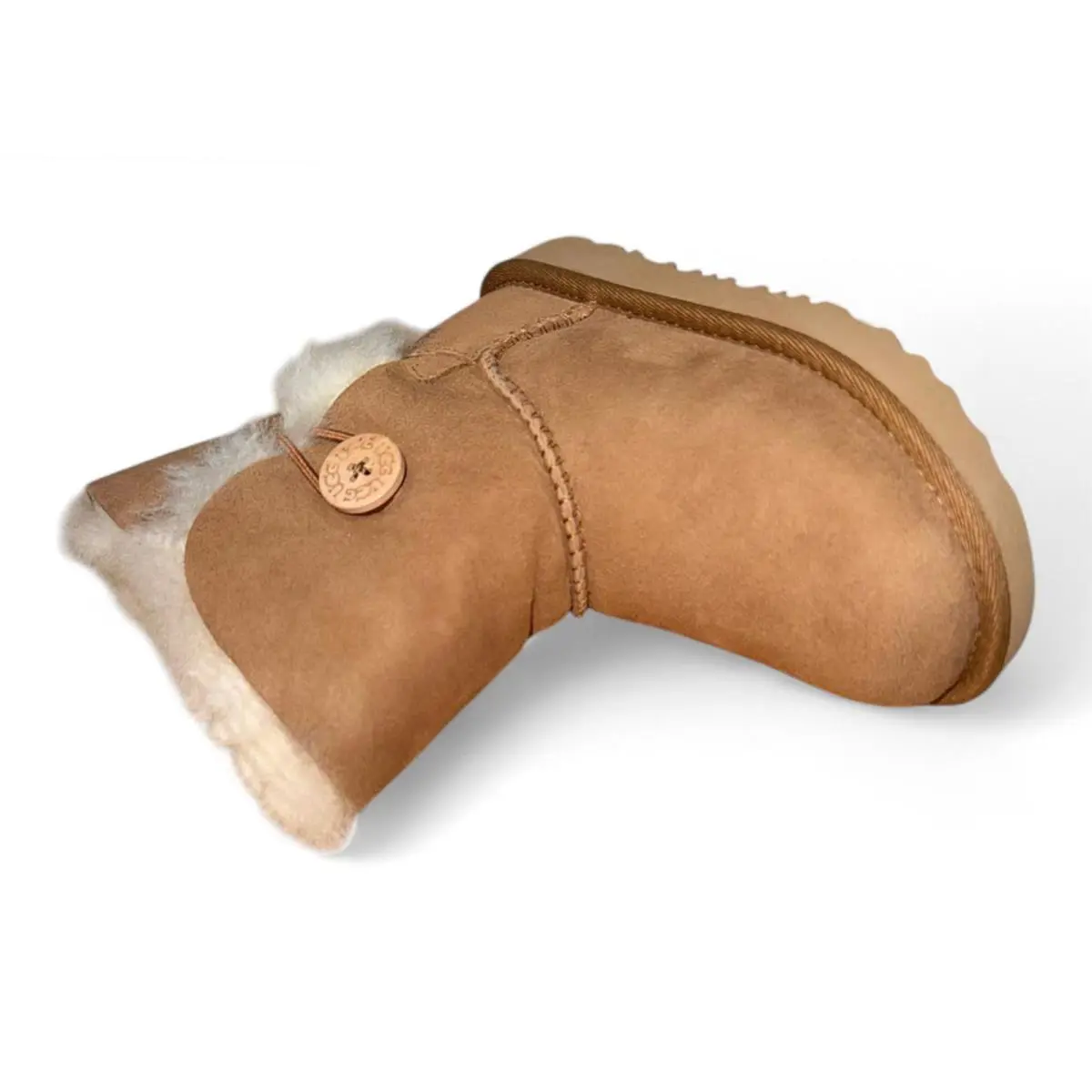 UGG shoes Australia Bailey Button - Brown 10