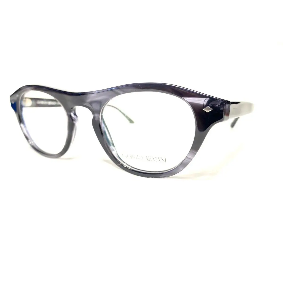 Giorgio Armani AR7133 5595 Mens Striped Grey Eyeglasses Frames 49/21 145