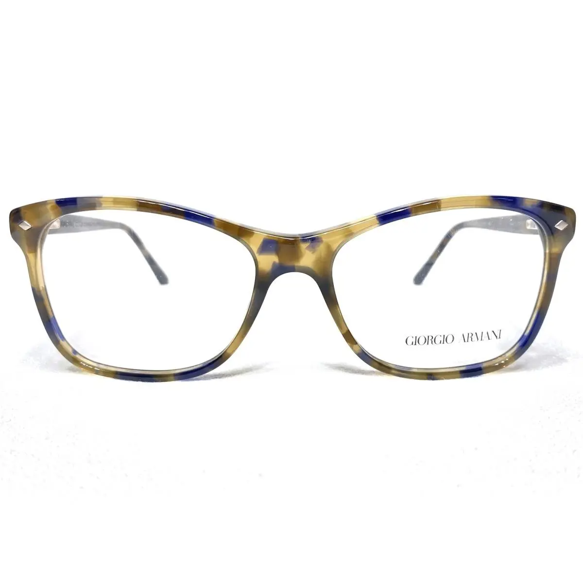 Giorgio Armani AR7075 5411 Womens Blue Havana Square Eyeglasses Frames 52/16