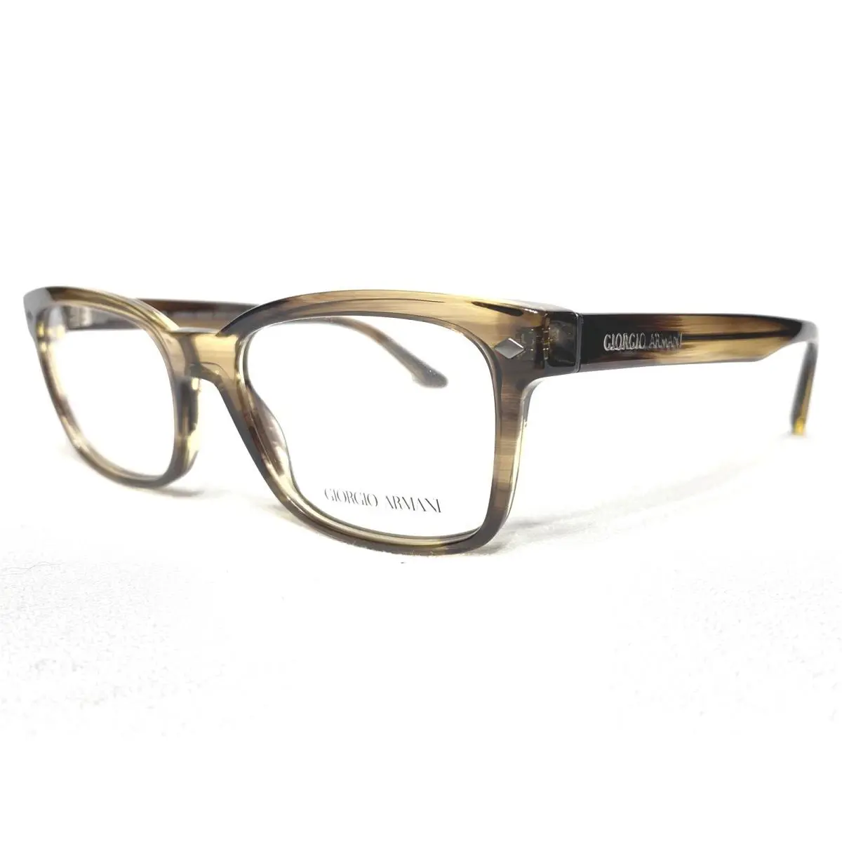 Giorgio Armani AR7090 5441 Mens Brown Rectangle Eyeglasses Frames 52/18 145