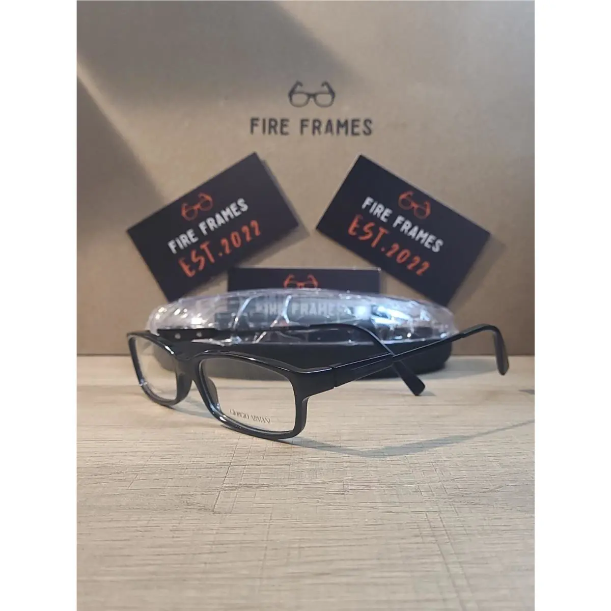 Giorgio Armani GA 416 263 Black Eyeglasses 52-16-135 Italy Hand Made Acetate