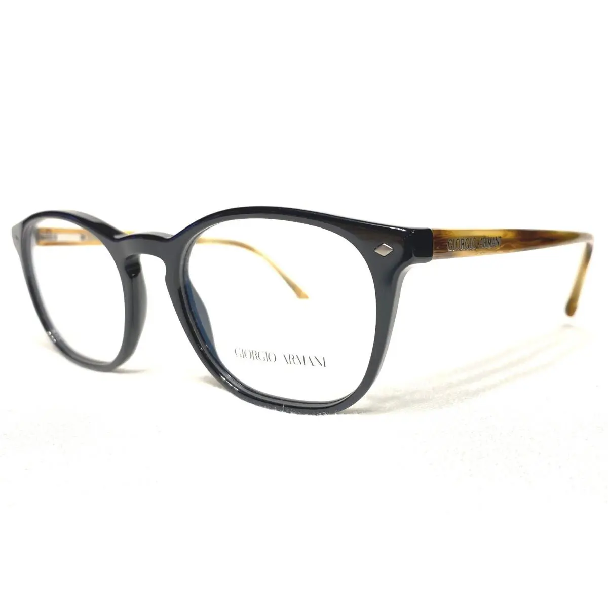 Giorgio Armani AR7074 5712 Mens Black Square Modern Eyeglasses Frames 50/19