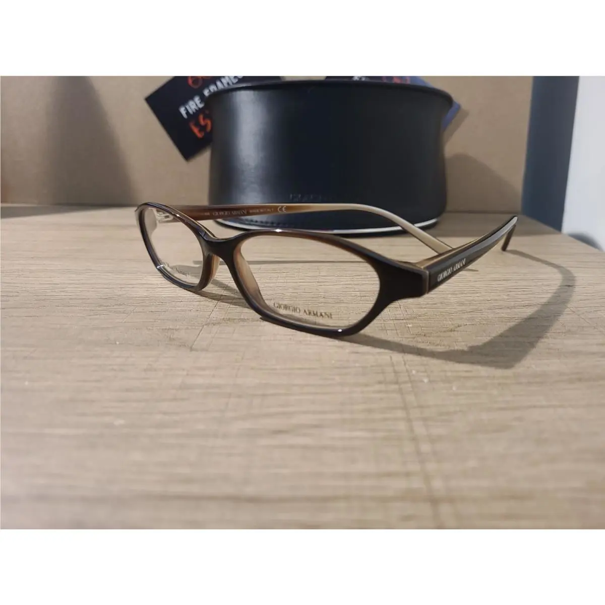 Giorgio Armani GA384 69Q Brown Eyeglasses Frames 51-15-135 Italy Rare