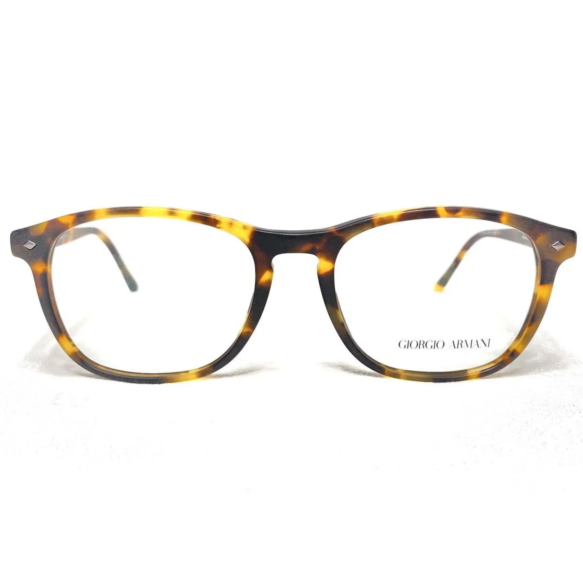 Giorgio Armani AR7003 5492 Mens Yellow Havana Square Eyeglasses Frames 52/18 - Frame: Yellow Havana, Manufacturer: 5492