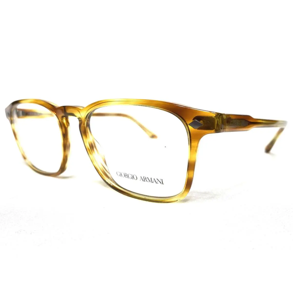 Giorgio Armani AR8103V 5579 Mens Straw Square Modern Eyeglasses Frames 53/19