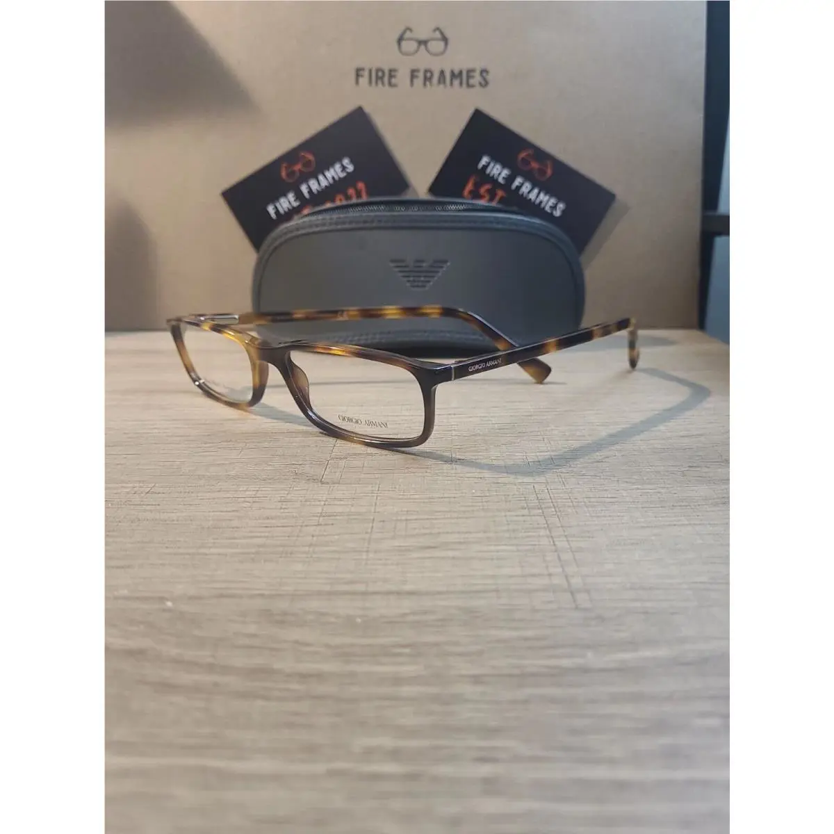 Giorgio Armani GA 606 Bgj Tortoise Havana Acetate Eyeglasses Frames 52-16-145